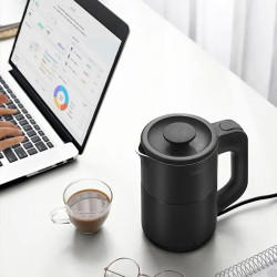 Hervidor eléctrico portátil MIDEA 600ML - Calentamiento rápido, acero inoxidable 304...